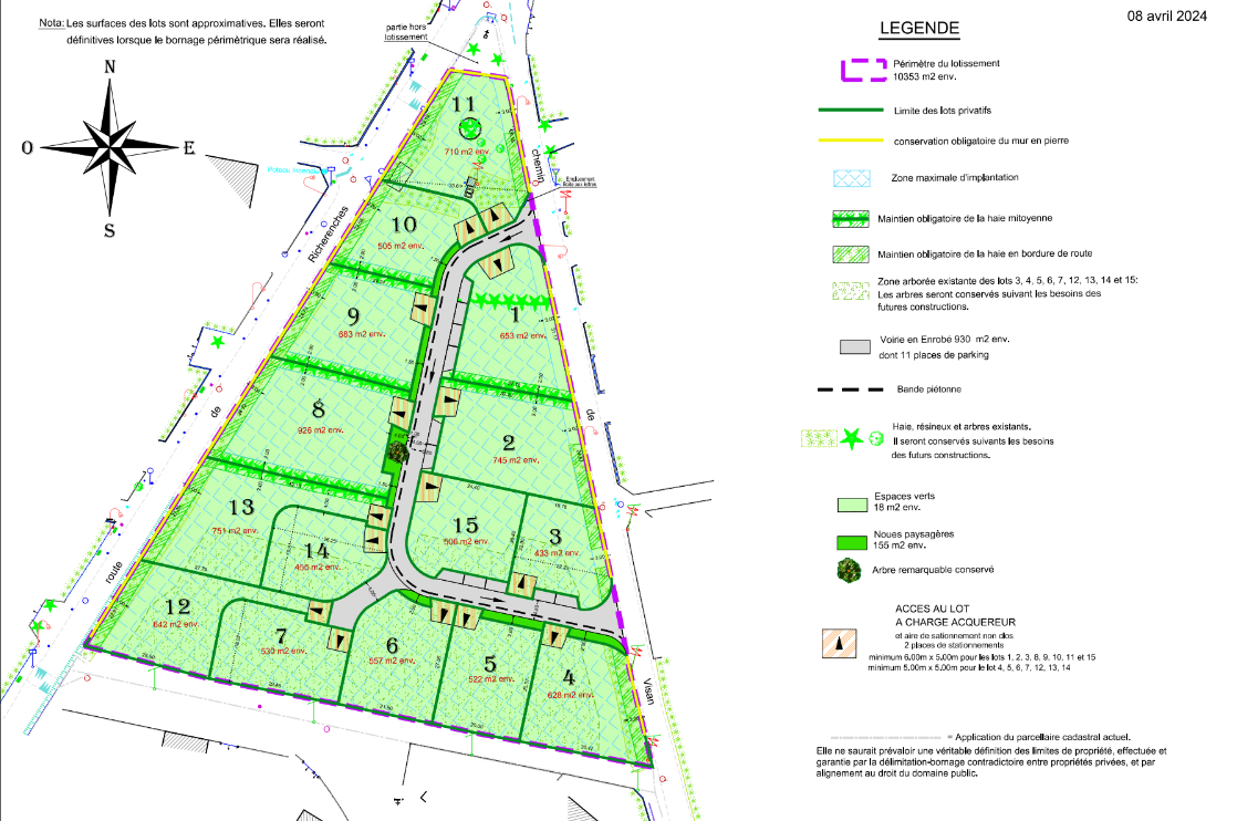 Vente terrain à Grillon 84600