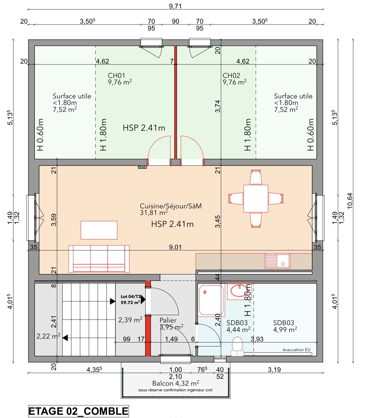 Vente appartement 3 pièces 60 m² à Aix-les-Bains 73100