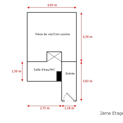 Location appartement t1 24 m² à Nantes 44000 - 644 €