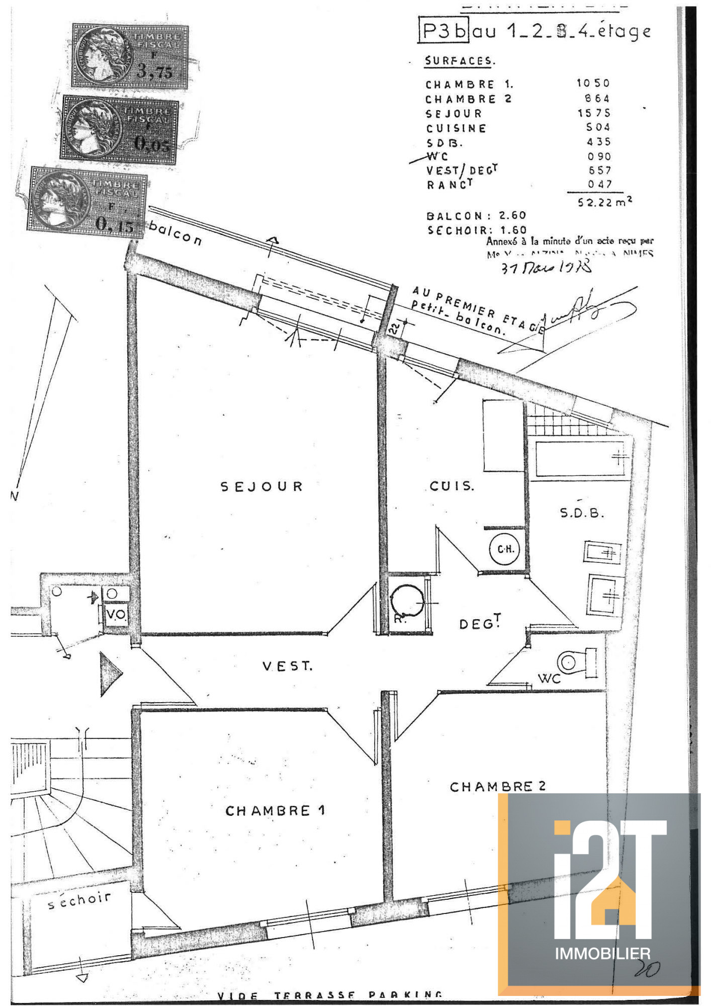 Vente appartement 3 pièces à Nîmes 30000 52.65 m²